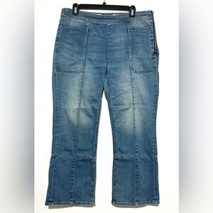 Anthropologie Pilcro and the Letterpress Cropped Utility Jeans 31